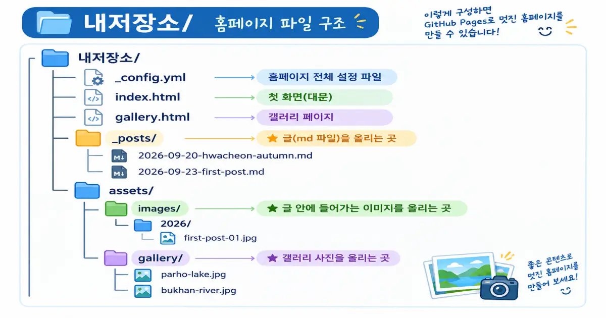 깃허브 저장소 기본 구조